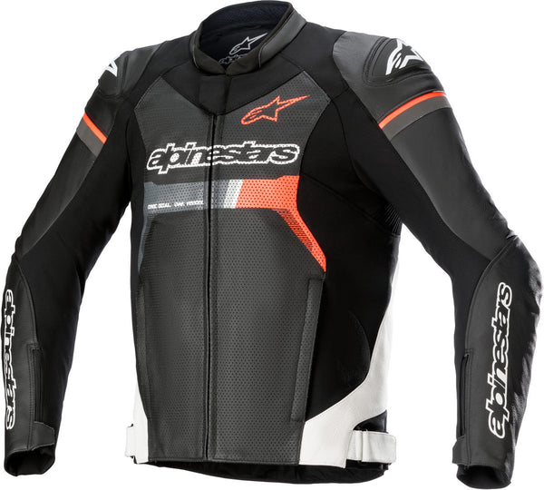 ALPINESTARS 骑行夹克 GP Force Airflow Motorcycle Leather Jacket Black/White/Red