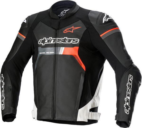 ALPINESTARS 骑行夹克 GP Force Motorcycle Leather Jacket Black/Red/White