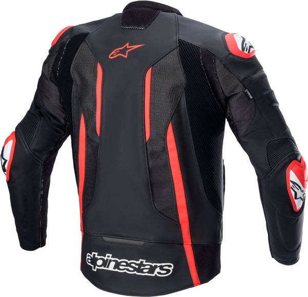 ALPINESTARS 骑行夹克 Fusion Motorcycle Leather Jacket Black/Red
