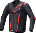 ALPINESTARS 骑行夹克 Fusion Motorcycle Leather Jacket Black/Red