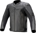ALPINESTARS 骑行夹克 Faster V2 Motorcycle Leather Jacket Black