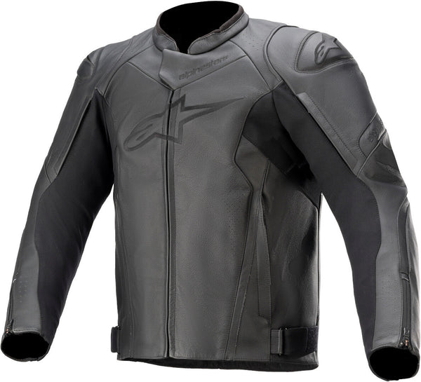 ALPINESTARS 骑行夹克 Faster V2 Motorcycle Leather Jacket Black