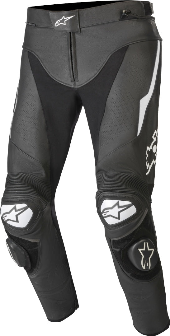 ALPINESTARS 骑行裤 Track v2 Motorcycle Leather Pants Black/White