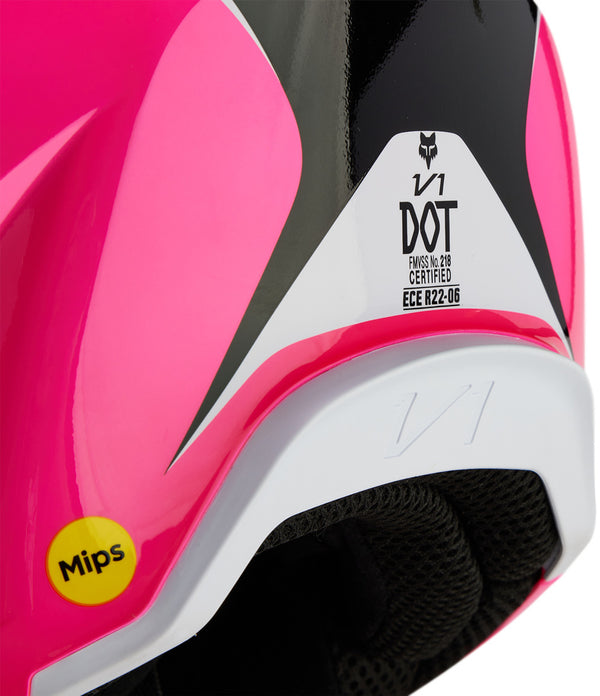 Fox V1 头盔 V1 Nitro Mips Motocross Helmet Black/White/Pink