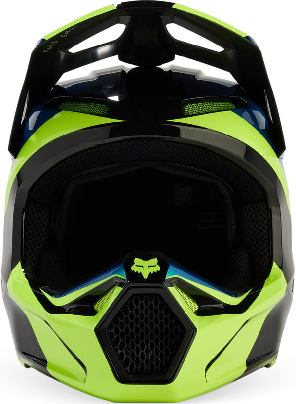 Fox V1 头盔 V1 Streak Mips Motocross Helmet Black/Blue/Yellow
