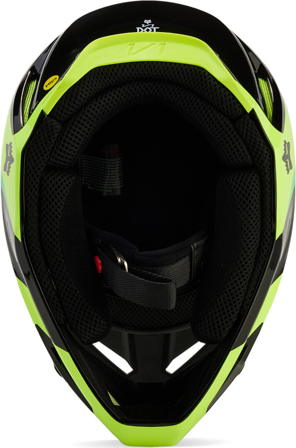 Fox V1 头盔 V1 Streak Mips Motocross Helmet Black/Blue/Yellow