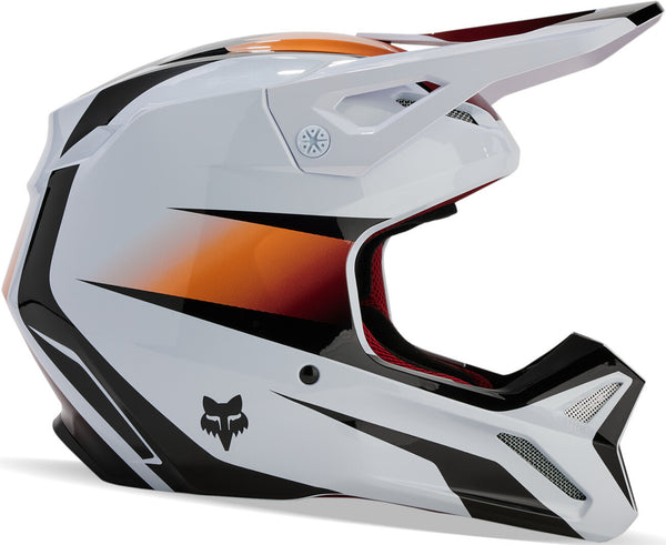 Fox V1 头盔 V1 Flora Mips Motocross Helmet White/Black/Orange