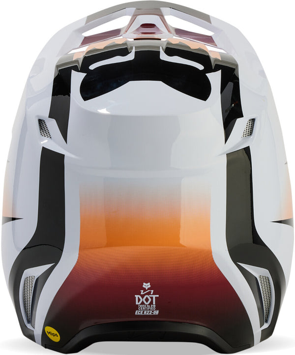 Fox V1 头盔 V1 Flora Mips Motocross Helmet White/Black/Orange