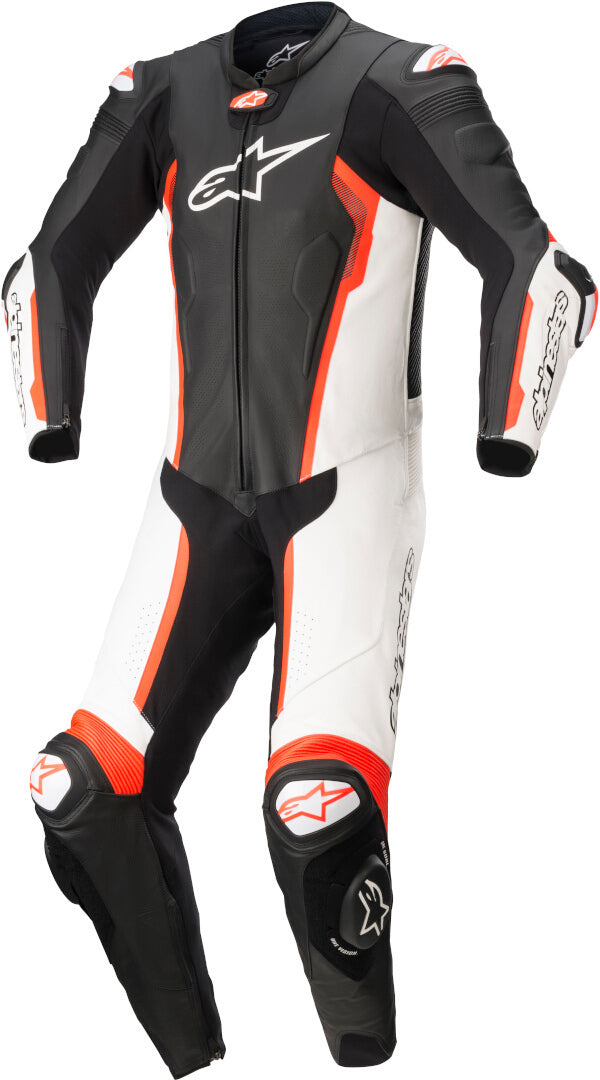 ALPINESTARS 骑行服 Missile V2 One Piece Motorcycle Leather Suit Black/White/Red