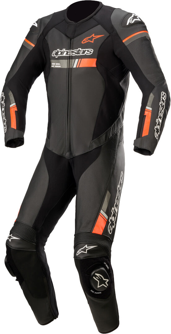 ALPINESTARS 骑行服 GP Force Chaser One Piece Motorcycle Leather Suit Black/Red