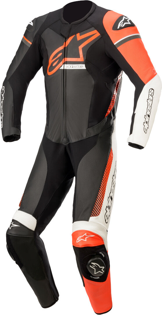 ALPINESTARS 骑行服 GP Force Phantom One Piece Motorcycle Leather Suit Black/White/Red