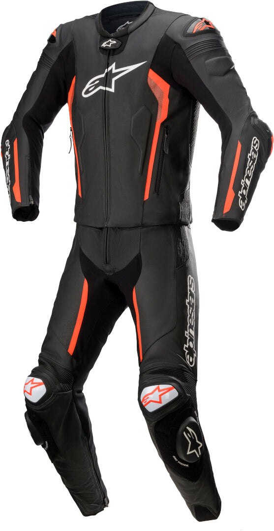 ALPINESTARS 骑行服 Missile V2 Two Piece Motorcycle Leather Suit Black/Red
