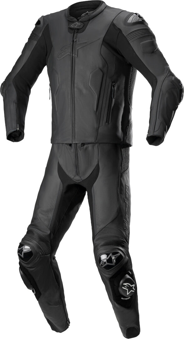 ALPINESTARS 骑行服 Missile V2 Two Piece Motorcycle Leather Suit Black