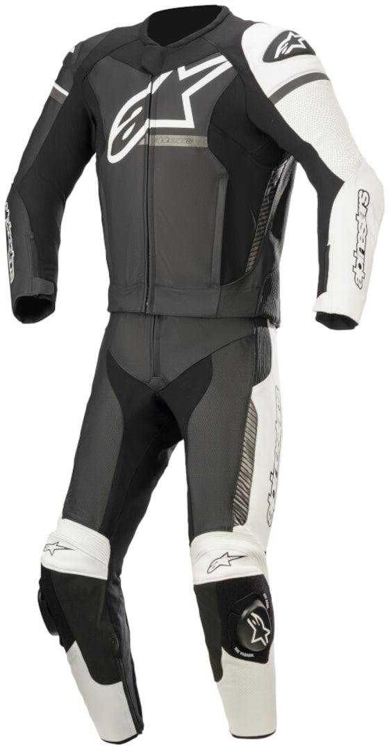 ALPINESTARS 骑行服 GP Force Phantom Two Piece Motorcycle Leather Suit Black/White/Grey