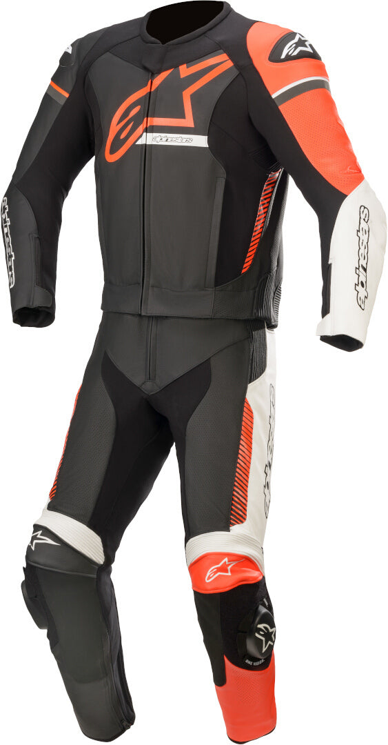 ALPINESTARS 骑行服 GP Force Phantom Two Piece Motorcycle Leather Suit Black/White/Red