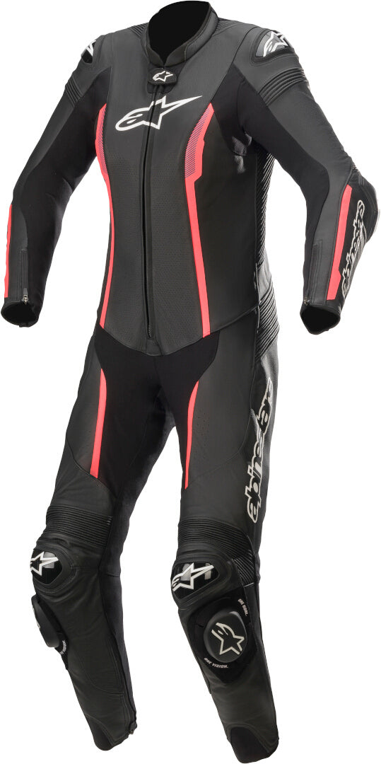 ALPINESTARS 骑行服 Stella Missile V2 One Piece Motorcycle Ladies Leather Suit Black/Red