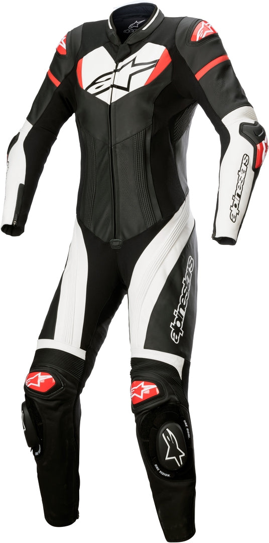 ALPINESTARS 骑行服 Stella GP Plus Ladies 1-Piece Motorcycle Leather Suit Black/White/Red