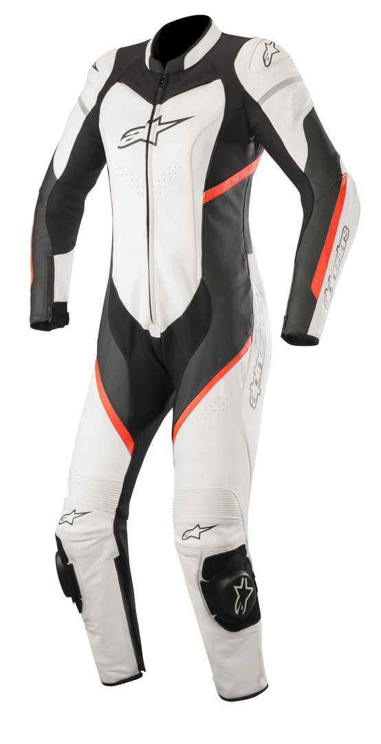 ALPINESTARS 骑行服 Stella Kira One Piece Women Motorcycle Leather Suit White/Black