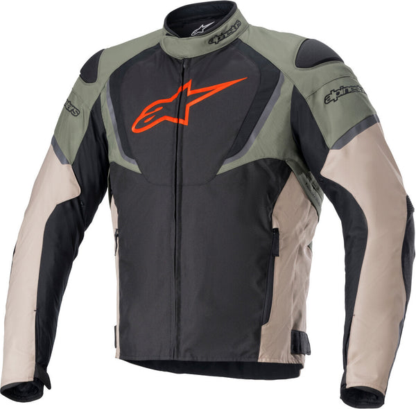 ALPINESTARS 骑行夹克 T-Jaws V3 Waterproof Motorcycle Textile Jacket Black/Olive