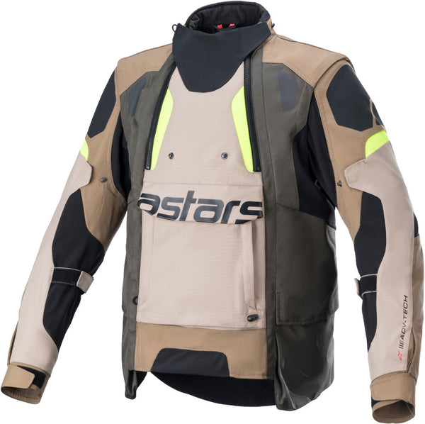ALPINESTARS 骑行夹克 Halo Drystar Motorcycle Textile Jacket Khaki