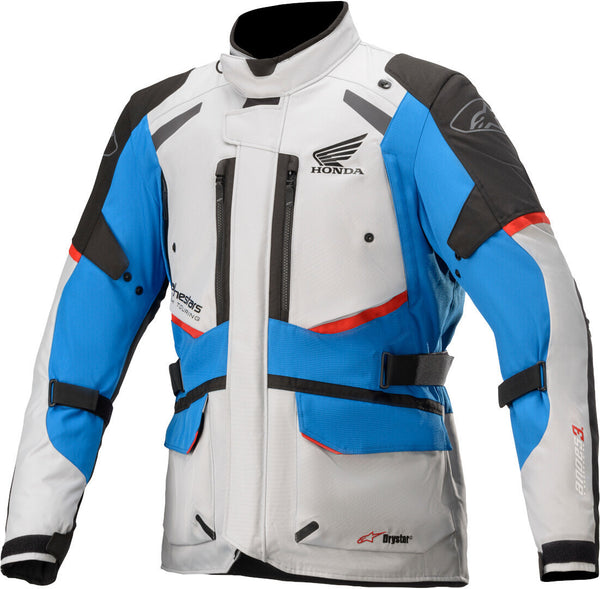ALPINESTARS 骑行夹克 Honda Andes v3 Drystar Motorcycle Textile Jacket Light Grey/Blue