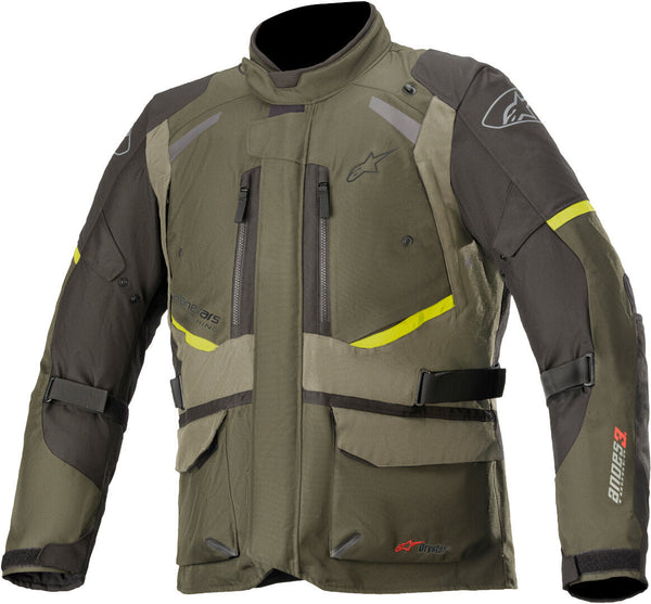 ALPINESTARS 骑行夹克 Andes V3 Drystar Motorcycle Textile Jacket Dark Green/Black