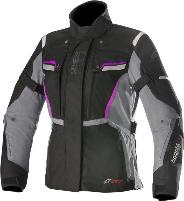 ALPINESTARS 骑行夹克 Stella Bogota V2 Drystar Ladies Textile Jacket Black/Grey/Pink