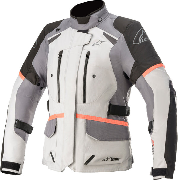 ALPINESTARS 骑行夹克 Stella Andes V3 Drystar Ladies Motorcycle Textile Jacket White/Black/Grey