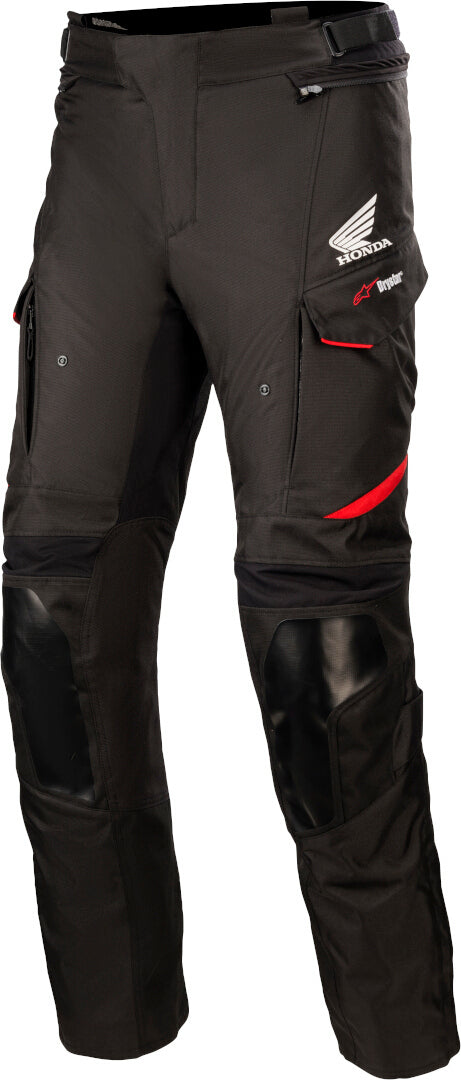 ALPINESTARS 骑行裤 Honda Andes v3 Drystar Motorcycle Textile Pants Black/Red