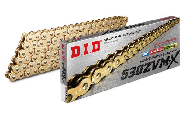 D.I.D 链条 SUPER STREET 530ZVMXG-100L X-RING CHAIN GOLD