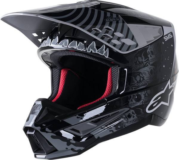 ALPINESTARS 头盔 S-M5 Solar Flare Helmet Black/Grey/Gold