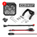 XK GLOW 照明 20W RGB POD Lights