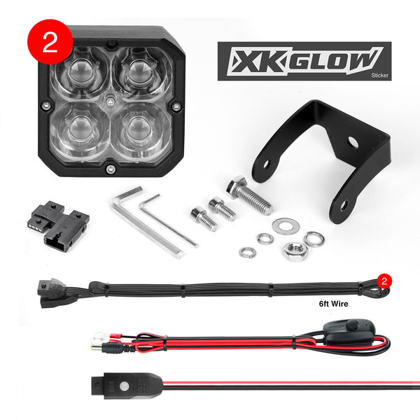 XK GLOW 照明 20W RGB POD Lights