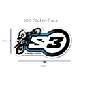 S3  S3 Sticker Truck Size MTB