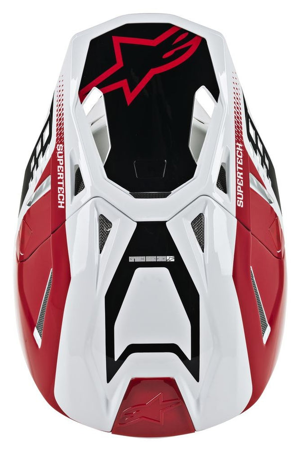 ALPINESTARS 头盔 Supertech M-8 Triple Helmet Red/White Gloss M-8