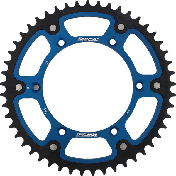 SUPERSPROX 链轮 REAR STEALTH SPROCKET ALU/STL 49T-520 蓝 YAM