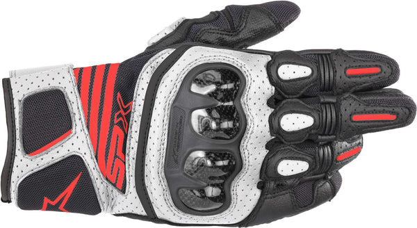 ALPINESTARS 手套 SP X Air Carbon V2 Motorcycle Gloves Black/White/Red