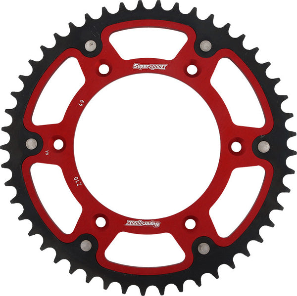 SUPERSPROX 链轮 REAR STEALTH SPROCKET ALU/STL 49T-520 红 HON
