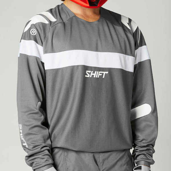SHIFT 骑行服 WHITE LABEL VOID JERSEY [灰/白]