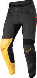 ALPINESTARS 骑行裤 Supertech Blaze Patch Motocross Pants Black/Yellow