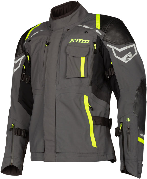 Klim Kodiak Motorcycle Textile Jacket Grey/Yellow