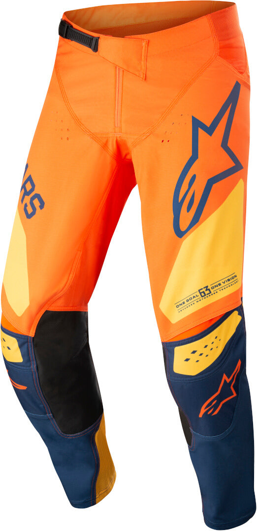 ALPINESTARS 骑行裤 Techstar Factory Classic Motocross Pants Orange/Blue