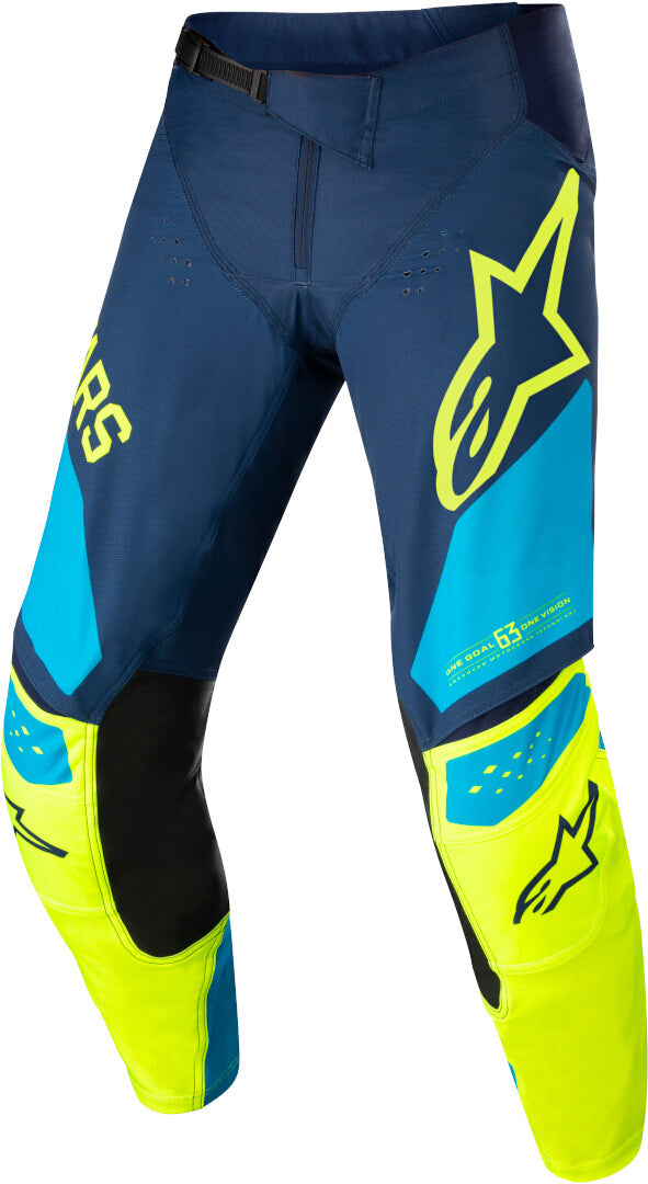 ALPINESTARS 骑行裤 Racer Factory Youth Motocross Pants Blue/Yellow