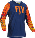 FLY RACING 骑行衣 Kinetic Wave Motocross Jersey Dark Blue/Orange