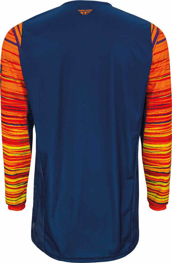 FLY RACING 骑行衣 Kinetic Wave Motocross Jersey Dark Blue/Orange