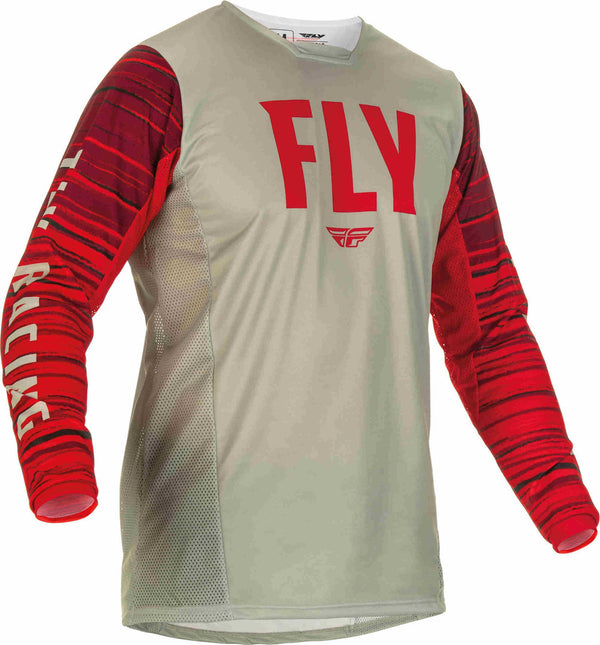 FLY RACING 骑行衣 Kinetic Wave Motocross Jersey Grey/Red