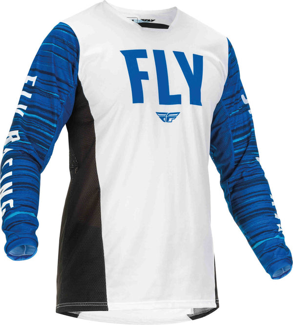 FLY RACING 骑行衣 Kinetic Wave Motocross Jersey White/Blue