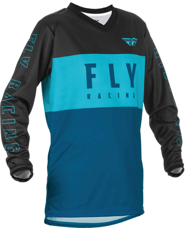 FLY RACING  F-16 Youth Jersey Black/Dark Blue