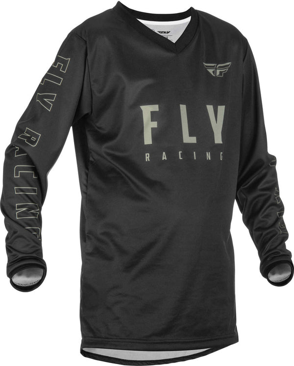FLY RACING  F-16 Youth Jersey Black/Grey