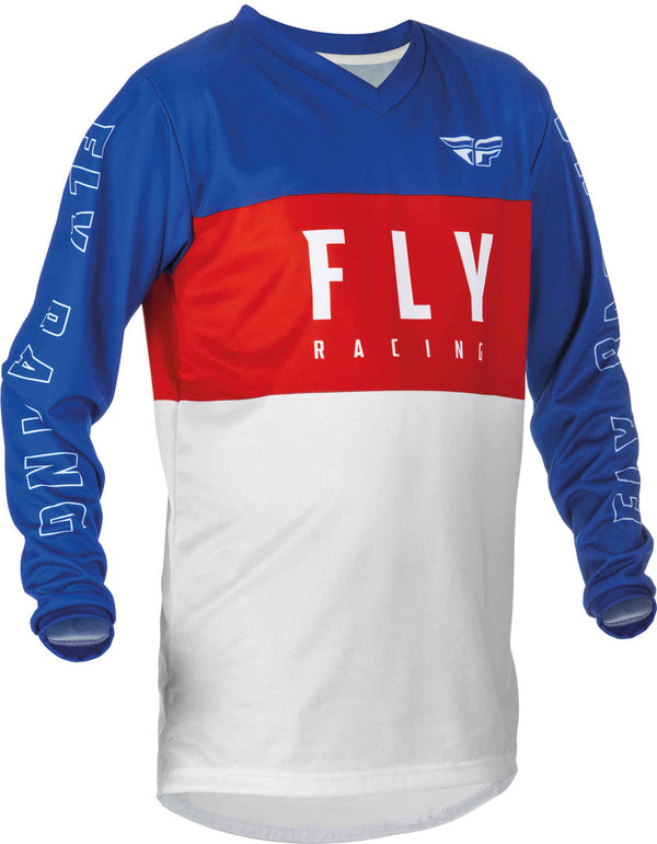 FLY RACING  F-16 Youth Jersey Red/White/Blue